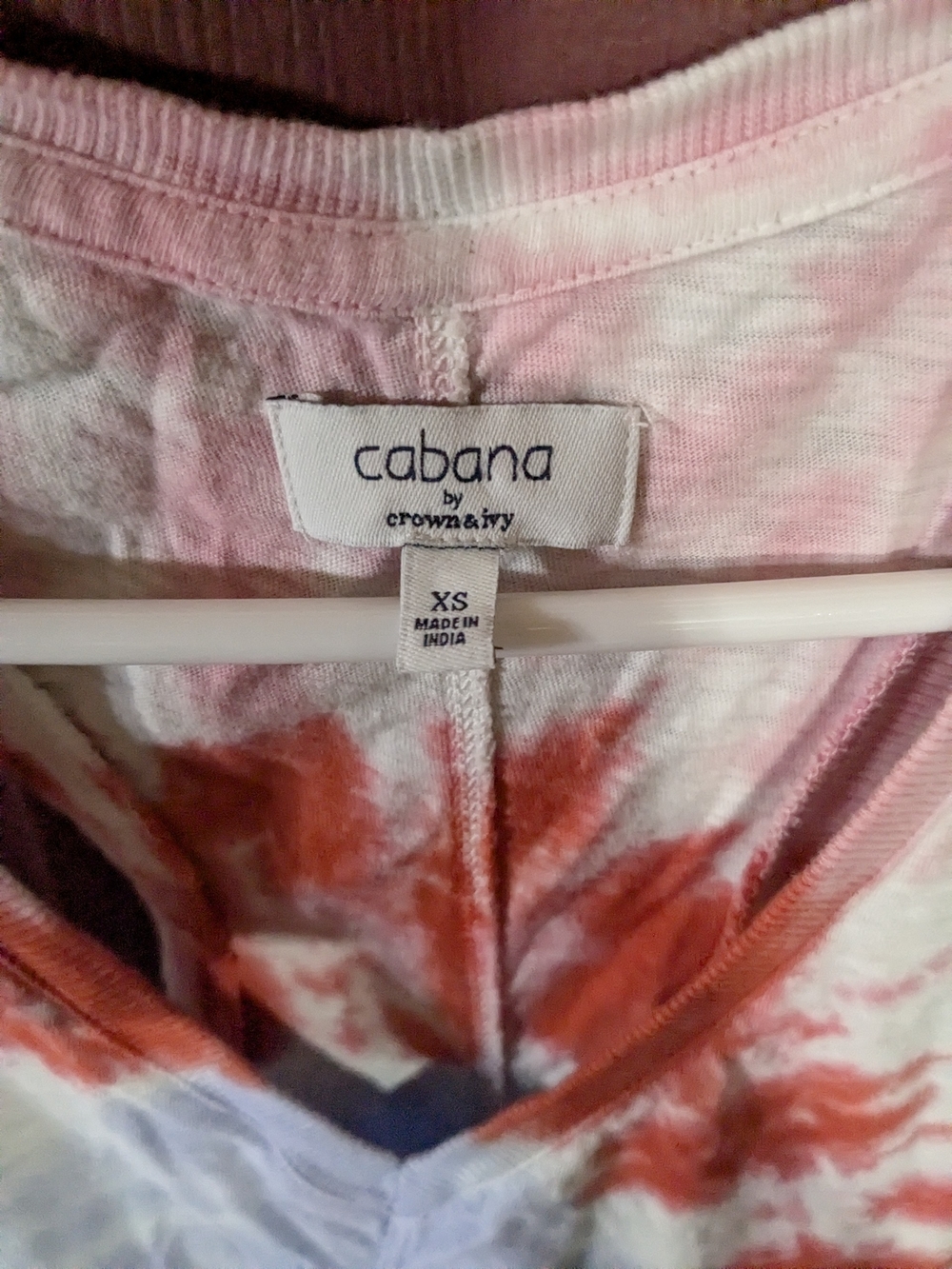 Cabana by Crown & Ivy Tie-Dye Tank Top - Pink & Red